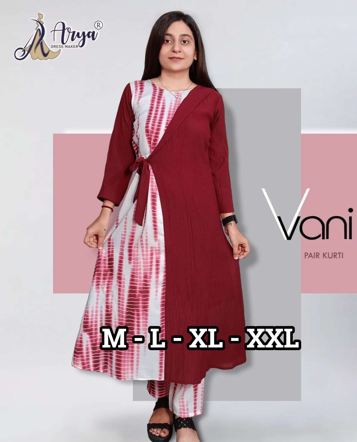 AARYA DRESS MAKER VANI PAIR PURE RAYON KURTIS-00079