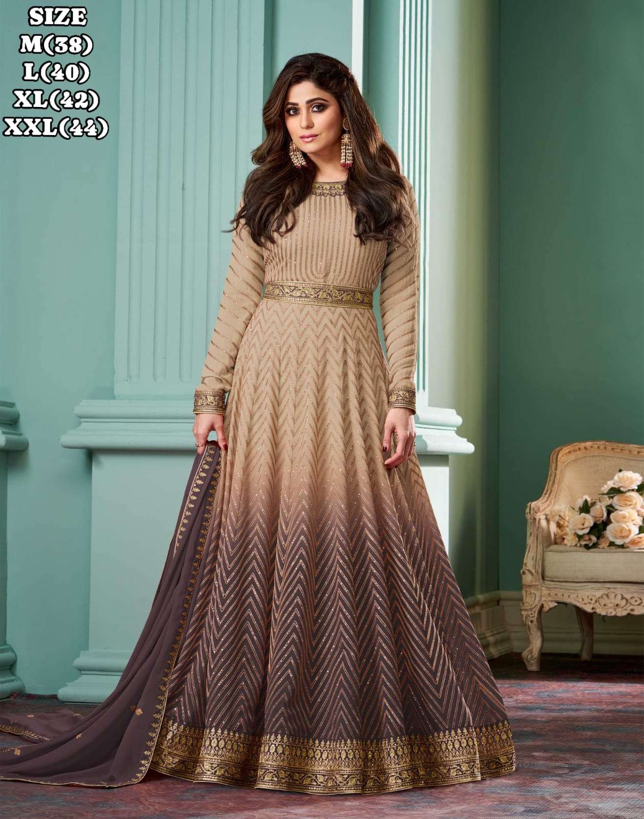 AASHIRWAD CREATION ALIZZA PURE REAL GEORGETTE DRESSES-00150