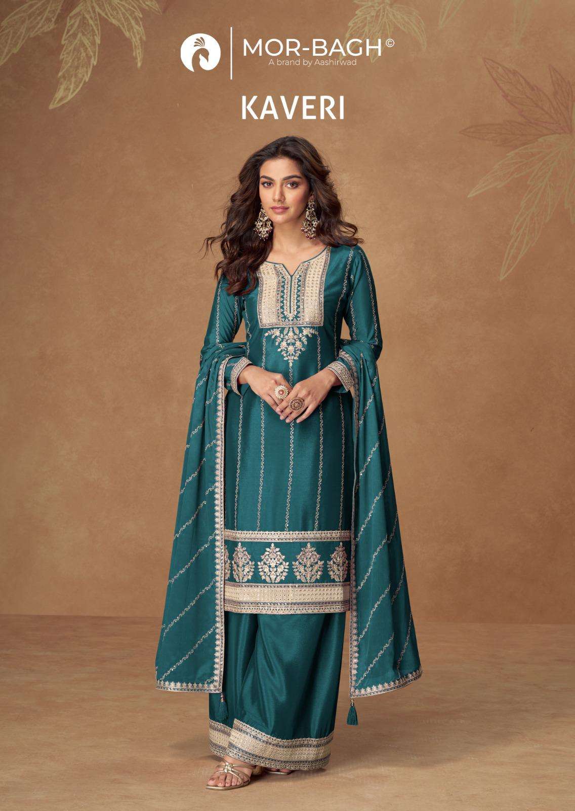 AASHIRWAD CREATION KAVERI PURE CHINON SILK DRESSES-00150