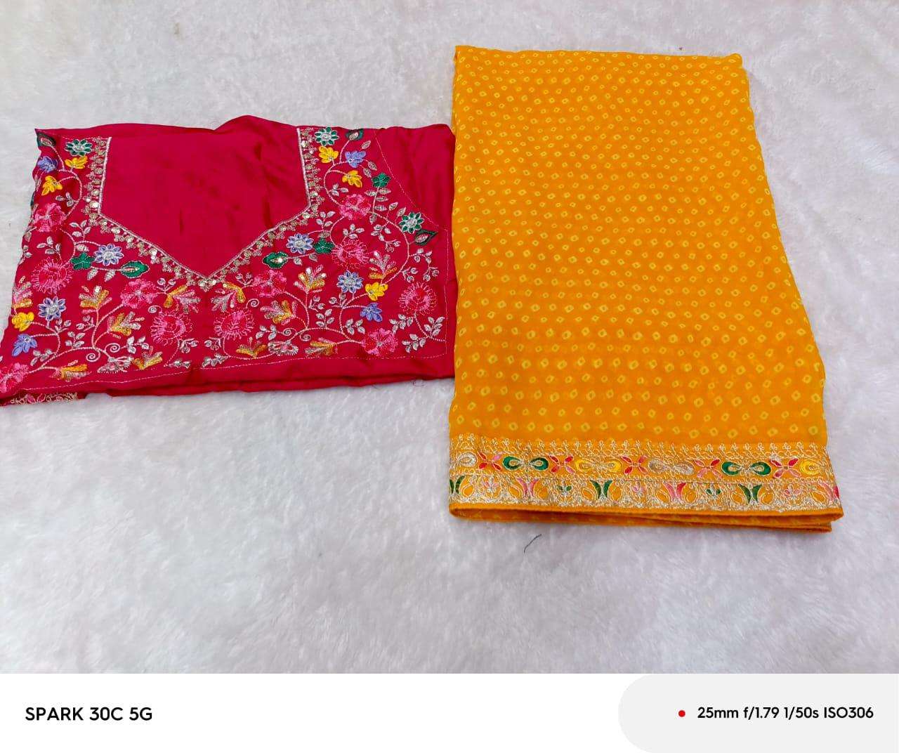 ALICE VOL-33 BY ASLIWHOLESALE DESIGNER PURE GEORGETTE EMBROIDERY SAREES-00090