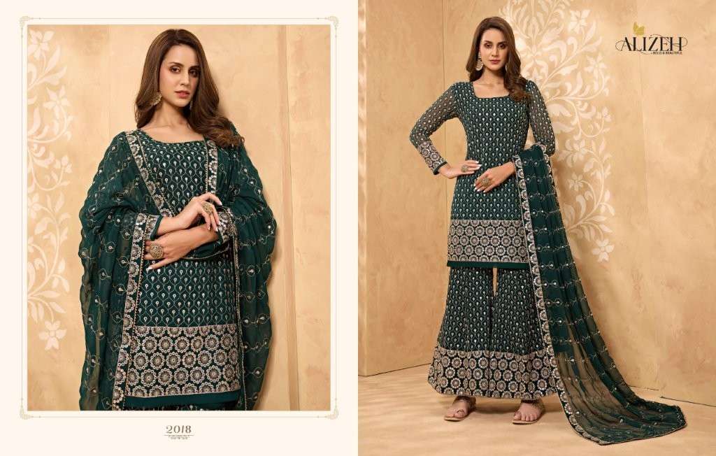 ALIZEH ZAIDA 2018 & 2020 SERIES PURE GEORGETTE EMBROIDERY PRINTED DRESSES-00001