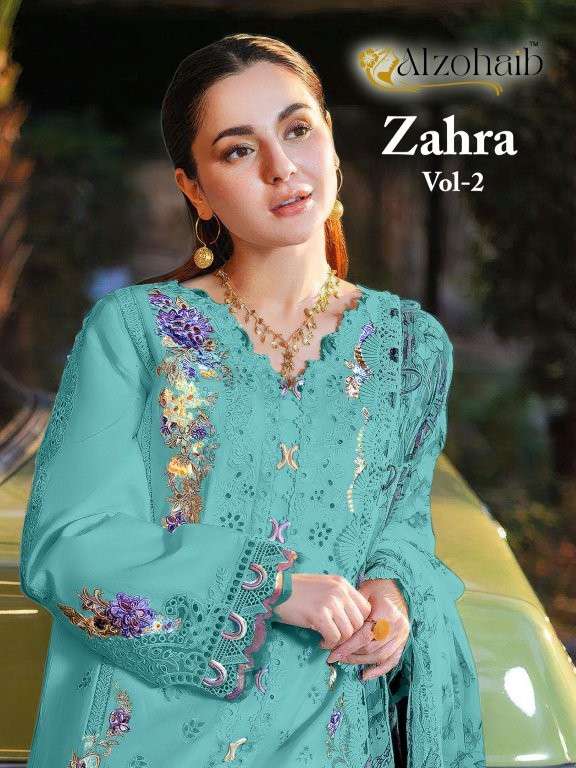ALZOHAIB ZAHRZ VOL-02 PURE COTTON PRINTED PAKISTANI DRESSES-00011