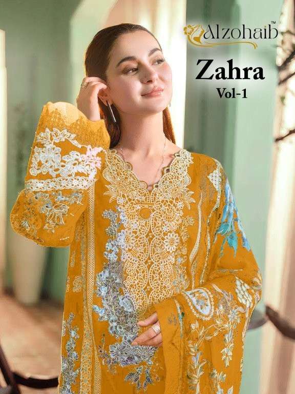 ALZOHAIB ZAHRZ VOL-01 PURE COTTON PRINTED PAKISTANI DRESSES-00011