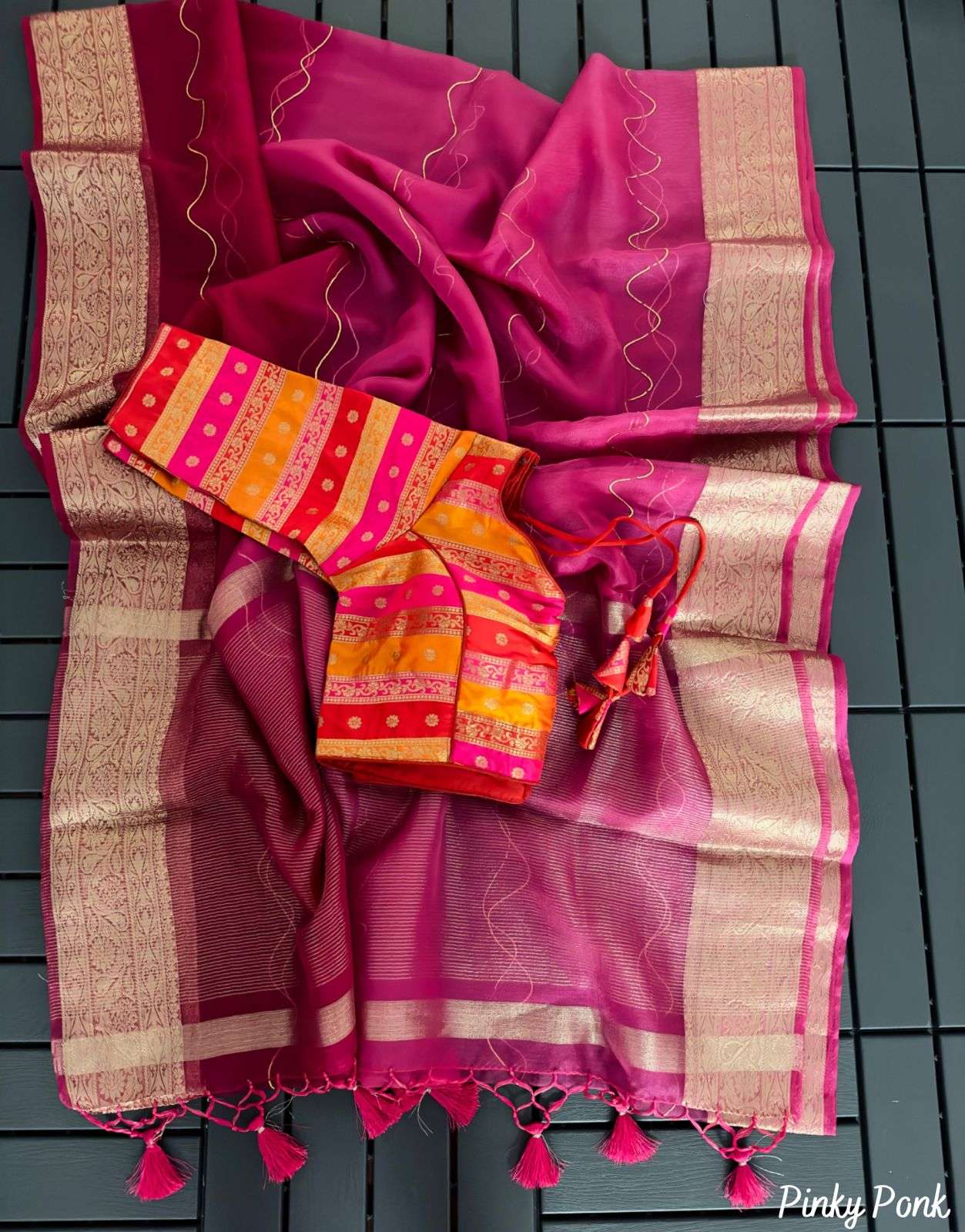 AMEYA BY ASLIWHOLESALE DESIGNER PURE ORGANZA SAREES-00222