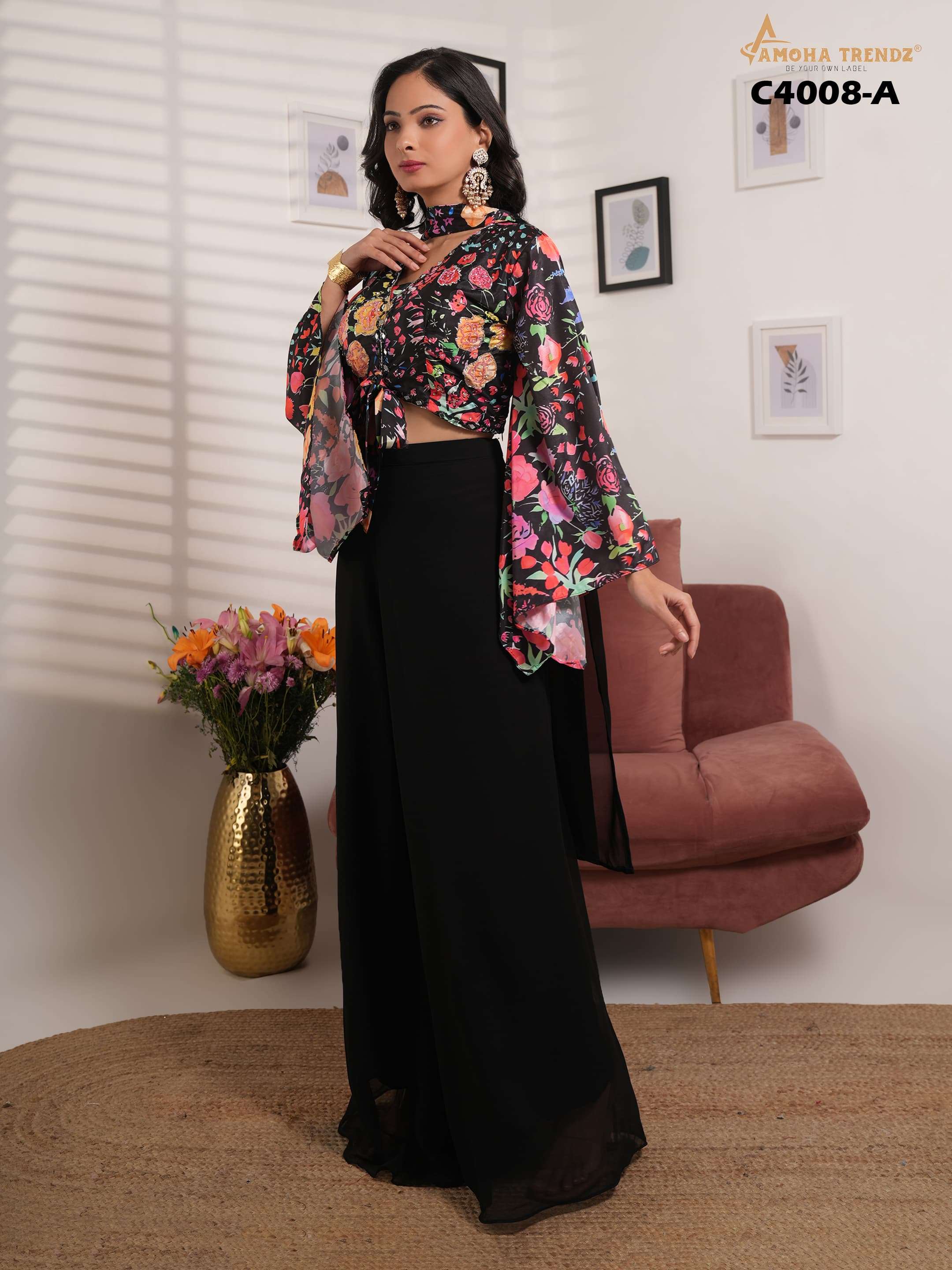 AMOHA TRENDZ C4008-A SERIES PURE IMPORTED PRINTED CO-ORD SET-00007