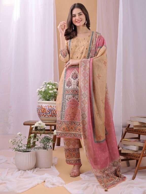 ANERI VOL-3 BY ASLWIHOLESALE DESIGNER PURE COTTON PRINTED DRESSES-00298