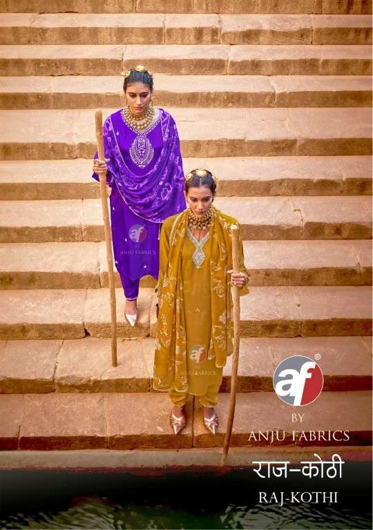 ANJU FABRIC RAJ KHOTI PURE NATURAL CREPE DRESSES-00140