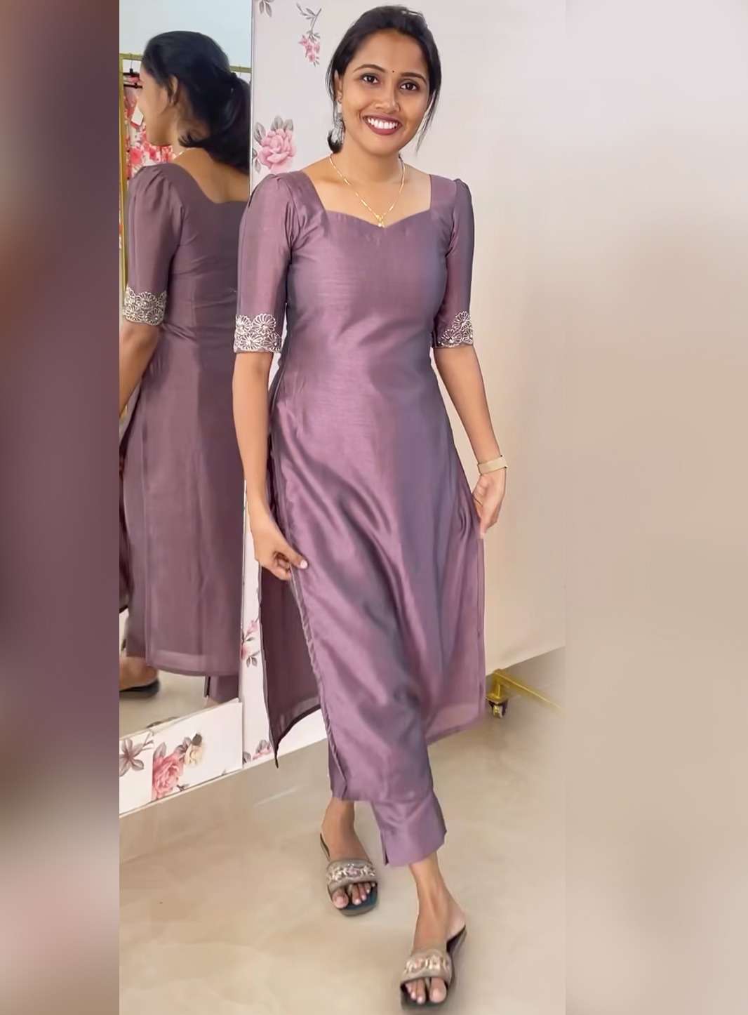 ARYA DRESS MAKER TRISHANA PURTE DOLA SILK DRESS-00079