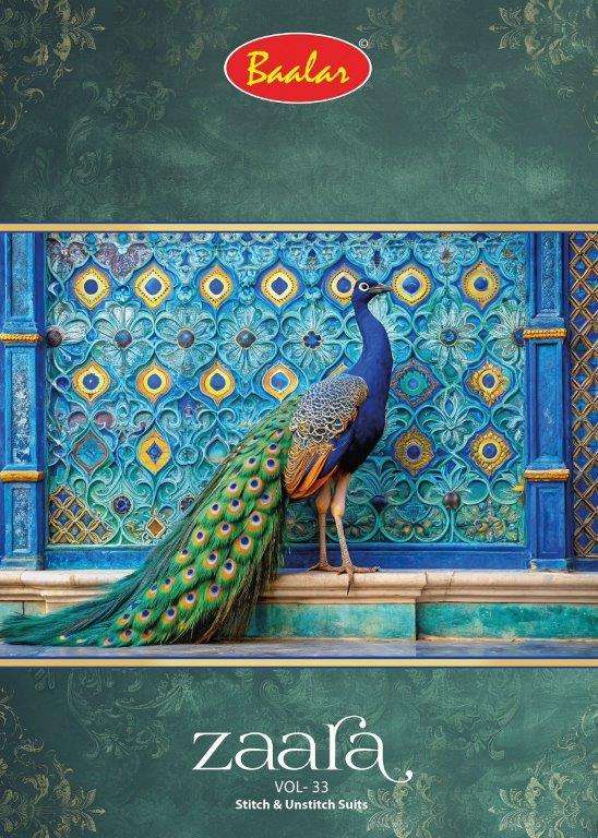 BAALAR ZAARA VOL-33 3303 TO 3324 SERIES PURE COTTON PRINTED DRESSES-00015