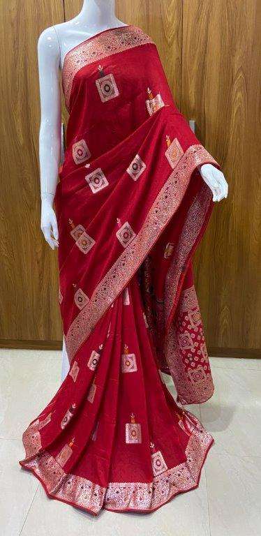 BHAGYA VOL-195 BY ASLIWHOLESALE DESIGNER PURE FANCY SAREES-00224