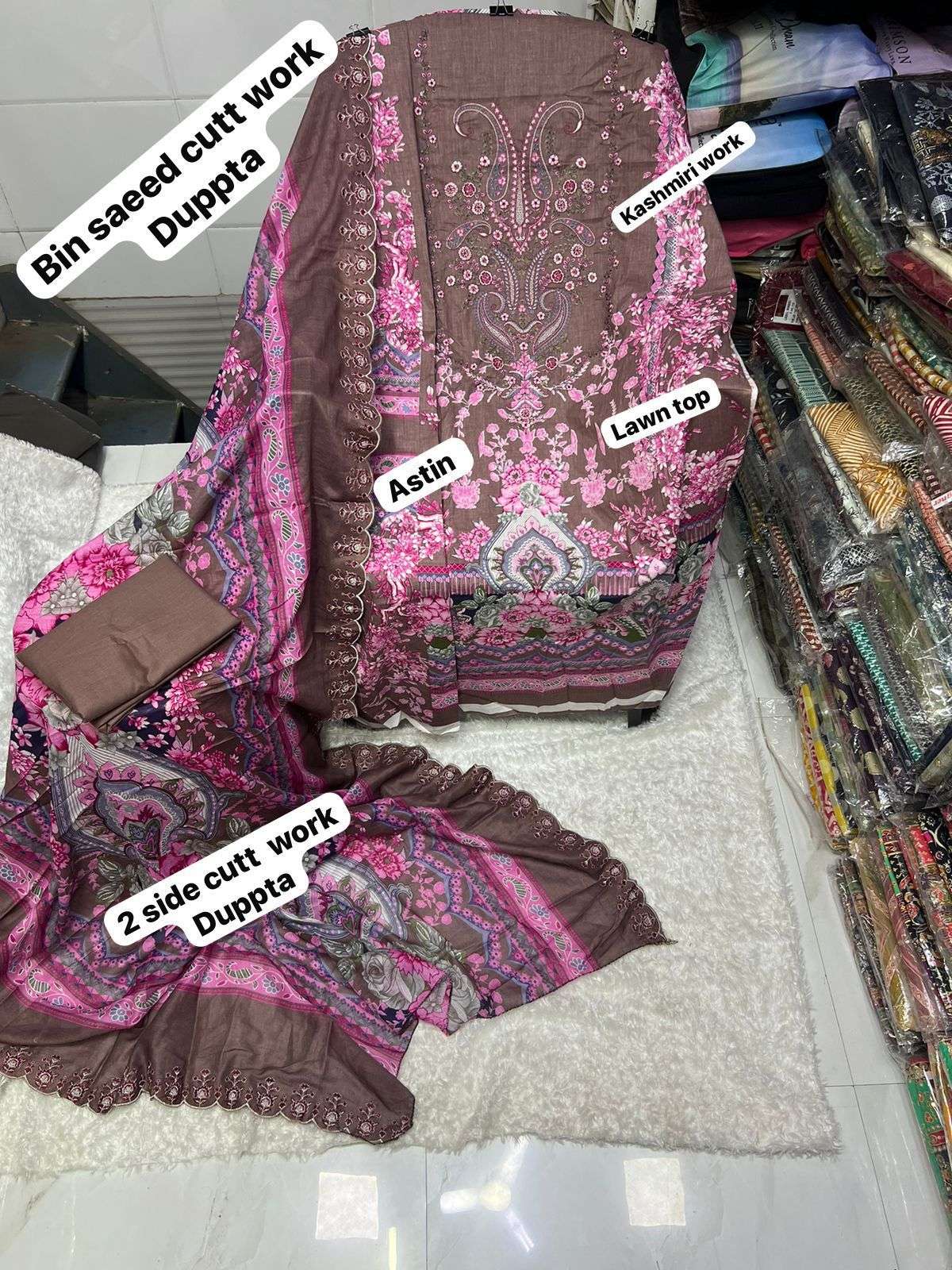 BIN SAEED VOL-20 BY ASLIWHOLESALE DESIGNER PURE COTTON PRINTED PAKISTANI DRESSES-00022