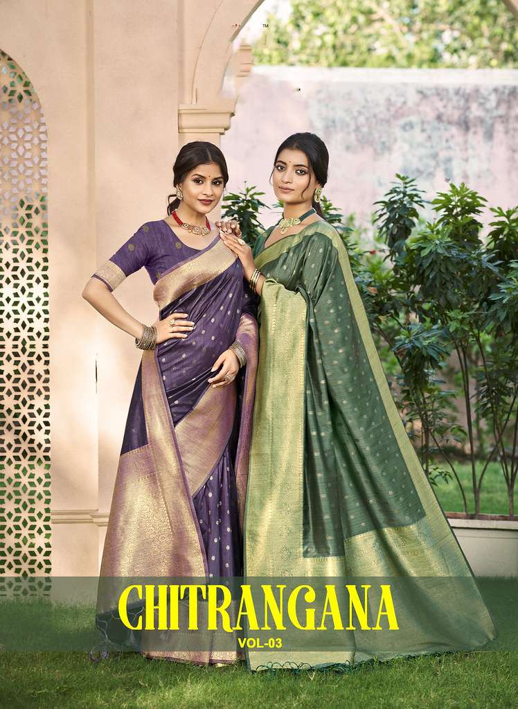 BUNAWAT CHITRANGANA VOL-03 PURE SILK SAREES-00037