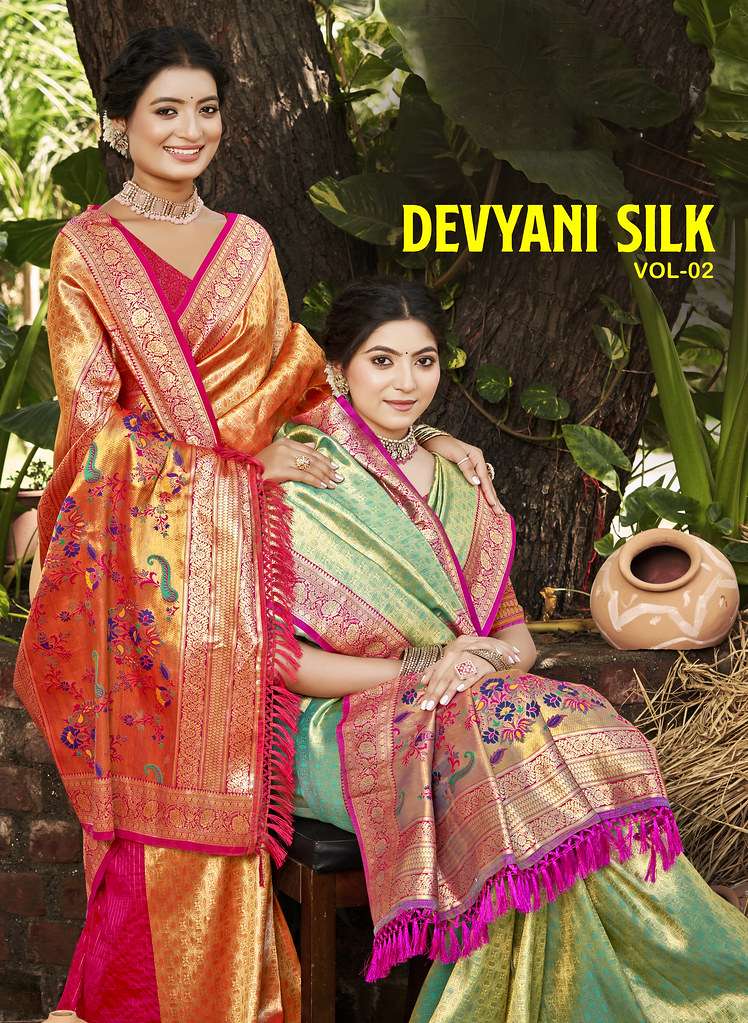 BUNAWAT DEVYANI SILK VOL-02 PURE SILK SAREES-00037