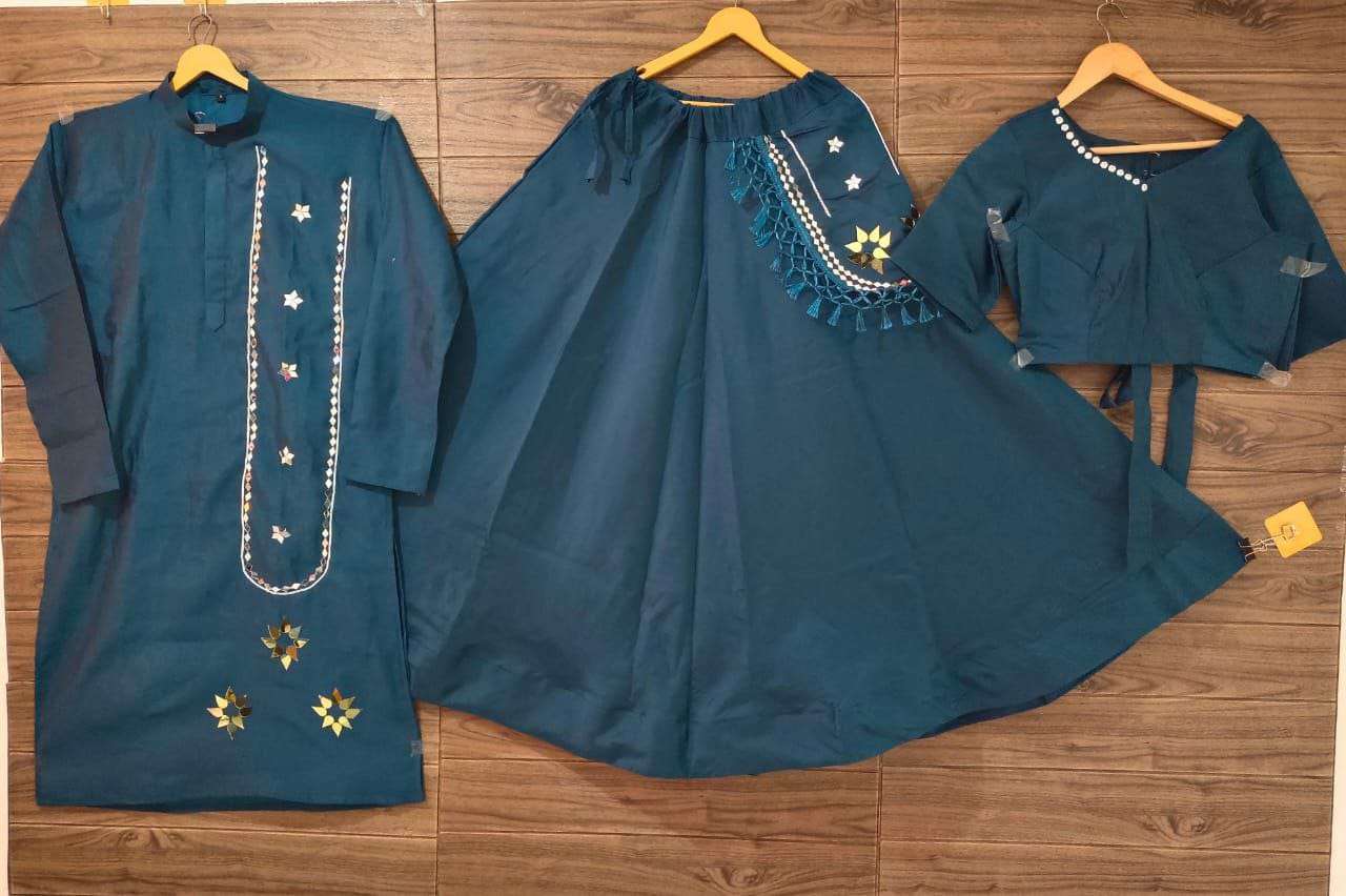 COULPE SET BY ASLIWHOLESALE DESIGNER PURE ROMAN SILK HANDWORK LEHENGAS-00283