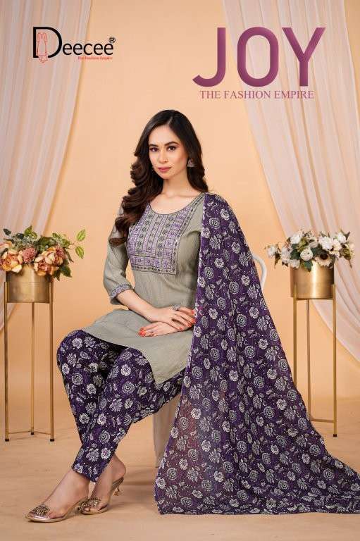 DEE CEE JOY PURE VERTICAL EMBROIDERY DRESSES-00014