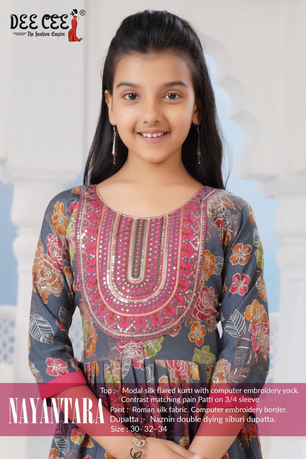 DEE CEE NAYANTARA PURE SILK EMBROIDERY DRESSES-00093