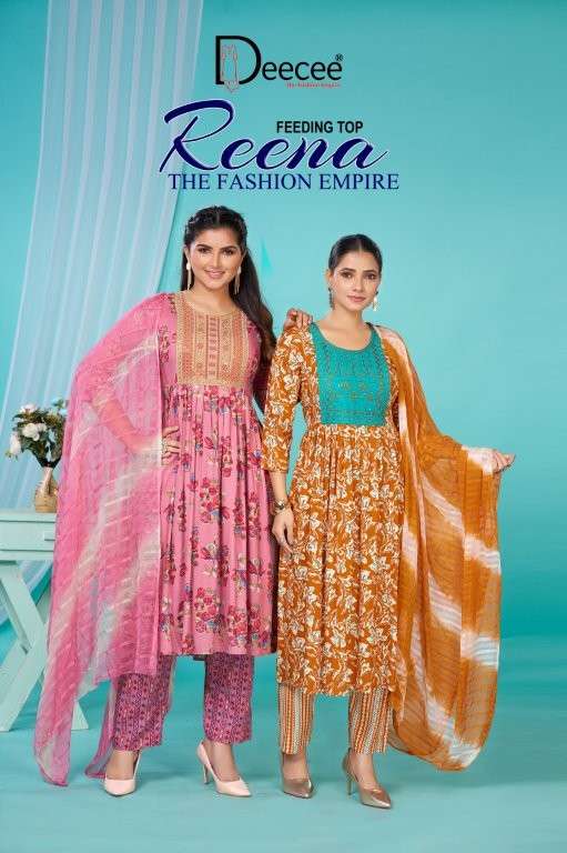 DEE CEE REENA PURE RAYON PRINTD DRESSES-00014