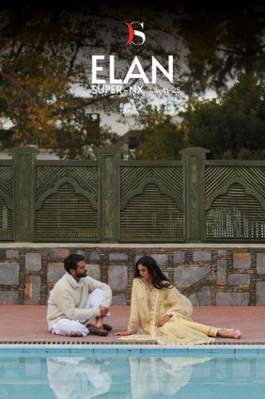 DEEPSY SUIT ELAN LAWN SUPER NX PURE HEAVY COTTON PAKISTANI DRESSES-00201