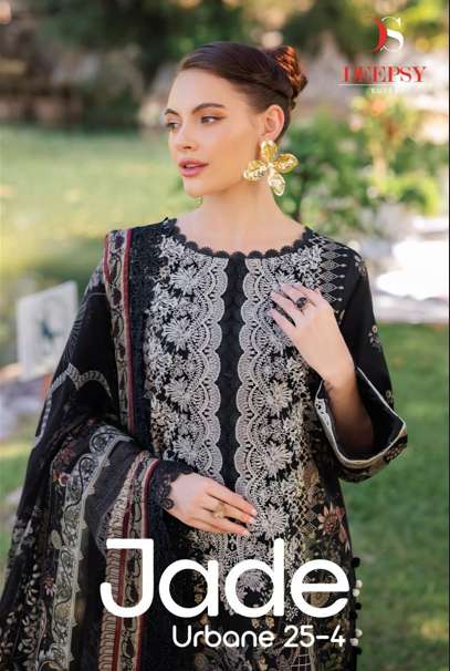 DEEPSY SUIT JADE URBANE-25 VOL-04 1271 TO 1278 SERIES PURE COTTON PRINTED PAKISTANI DRESSES-00201