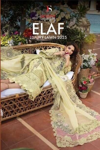 DEEPSY SUIT LUXURY LAWN-25 PURE COTTON EMBROIDERY PAKISTANI DRESSES-00011