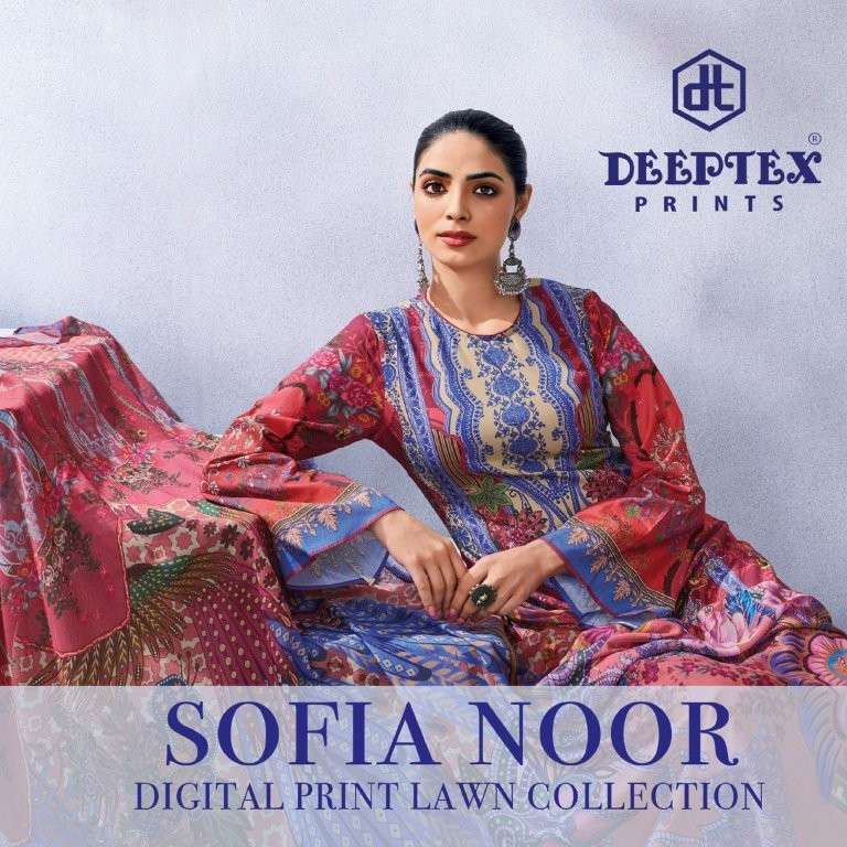 DEEPTEX SOFIYA NOOR 1001 TO 1008 SERIES PURE LAWN PAKISTANI DRESSES-00201