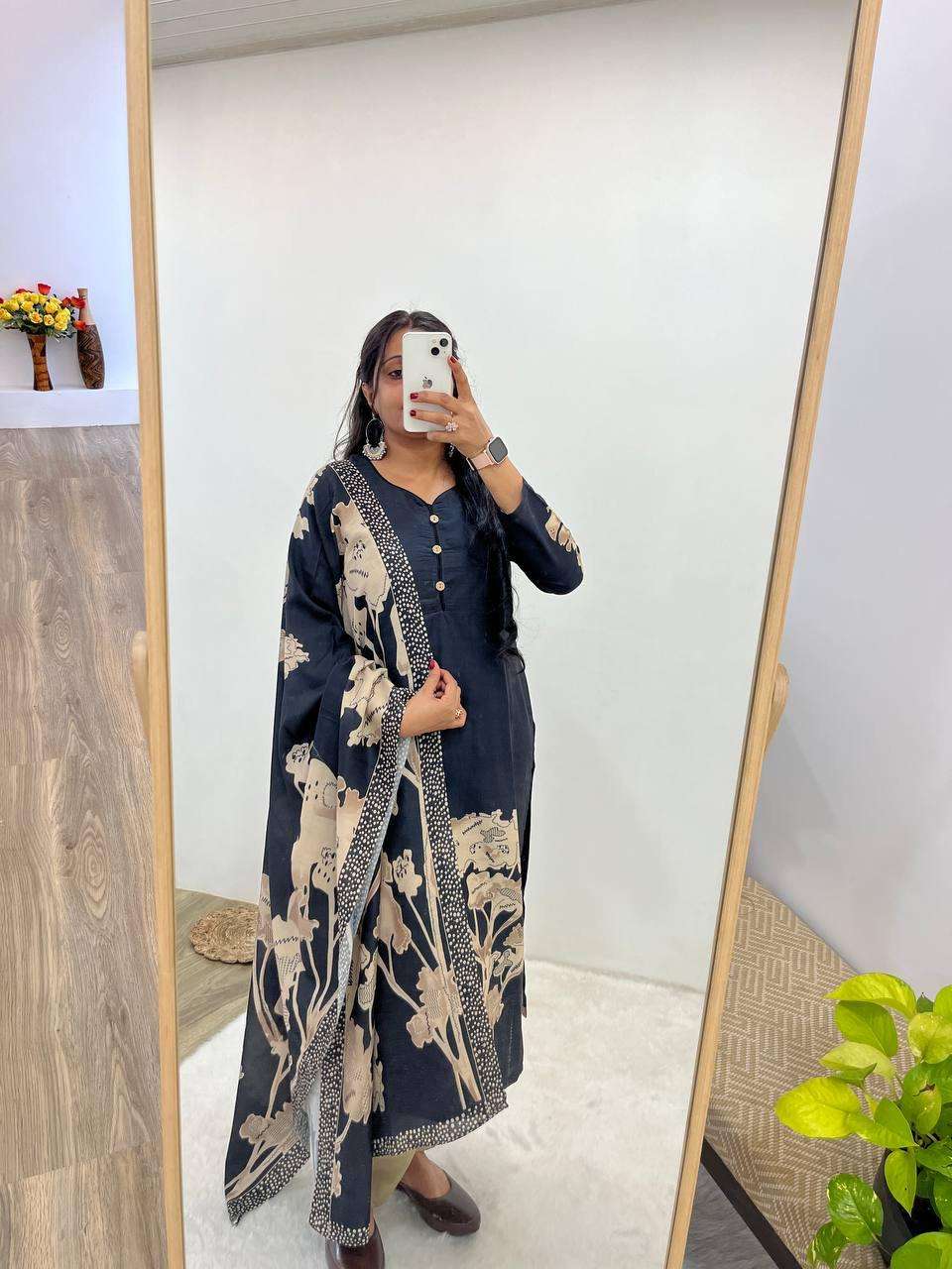 DN-404 BY ASLIWHOLESALE DESIGNER PURE MUSLIN PRINTED DRESSES-00232