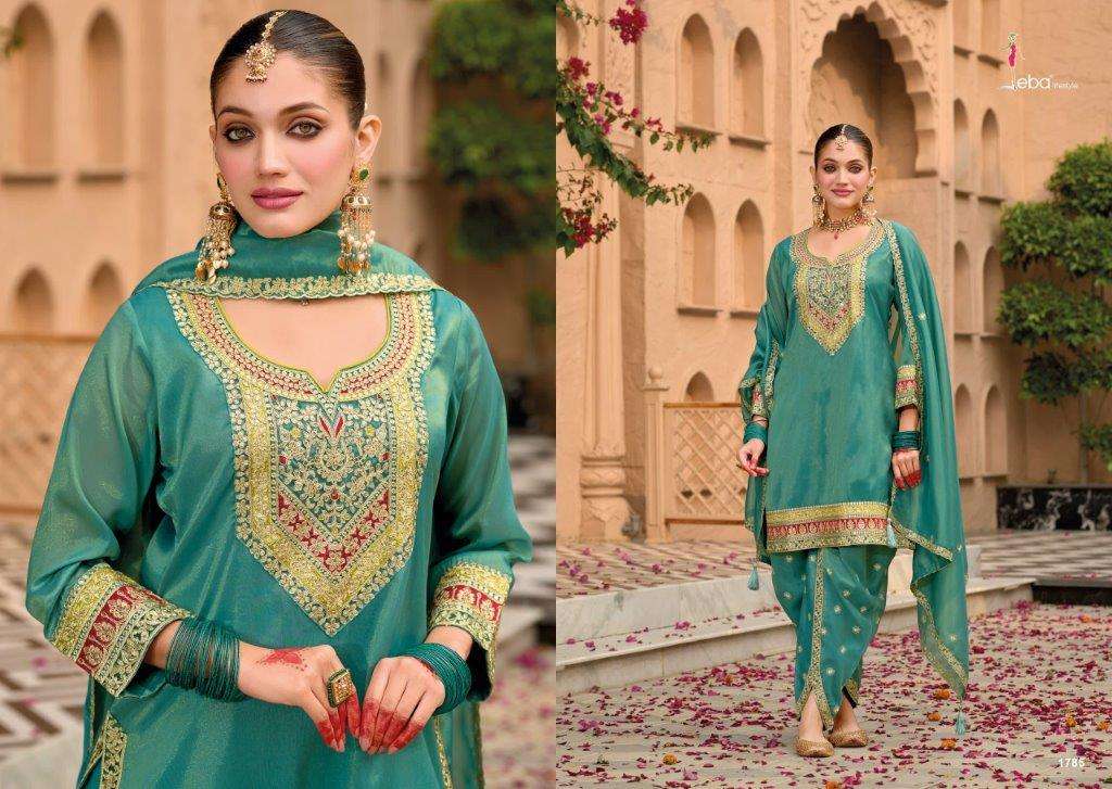EBA LIFESTYLE MERAKI 1785 TO 1786 SERIES PURE SIMAR FANCY EMBROIDERY DRESSES-00289