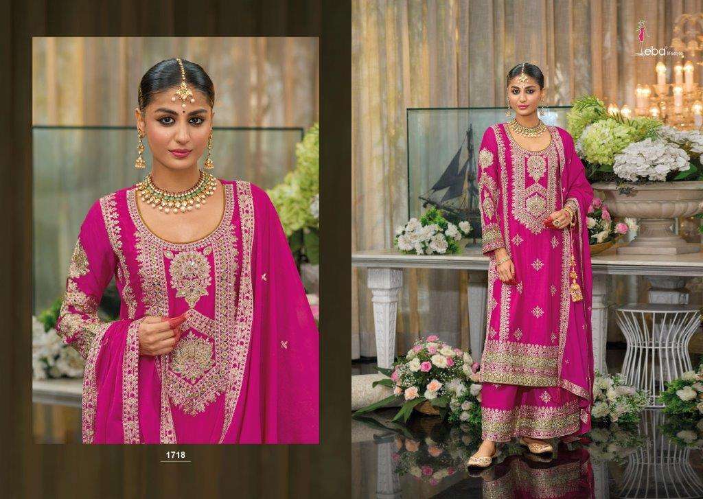 EBA LIFESTYLE MUSKAT-2 HIT DESIGN 1718 SERIES PURE CHINON EMBROIDERY DRESSES-00289