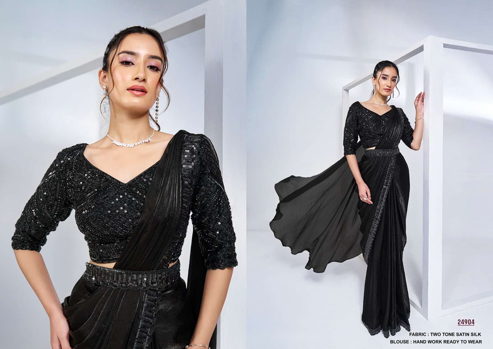 ELYSSIA BY MAHOTSAV DESIGNER FANCY SATIN SILK PRINTED PREMIUM SAREES-00276