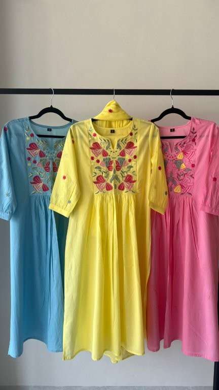 ENSTINKT PLUSH COTTON SERIES-44 PURE COTTON PRINTED DRESSES-00288