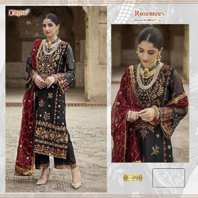 FEPIC ROSEMEEN 1723 PURE ORGANZA EMBROIDERY DRESSES-00201