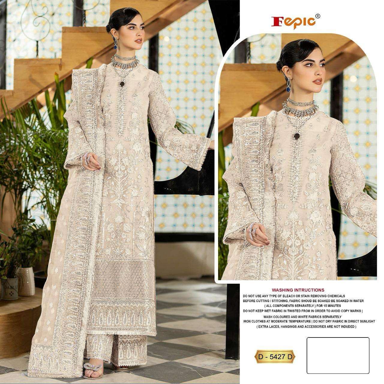 FEPIC ROSEMEEN 5427-D PURE GEORGETTE EMBROIDERY PAKISTANI DRESSES-00201