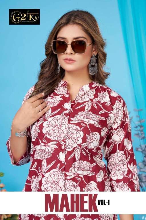 G2K MAHEK PURE COTTON PRINTED KURTIS-00140