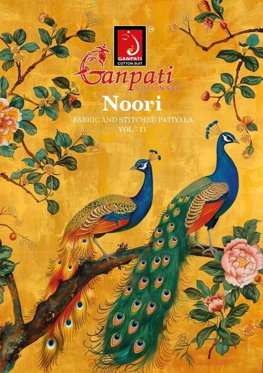 GANPATI NOORI PATIYALA VOL-11 2281 TO 2295 SERIES PURE COTTON PRINTED DRESSES-00015