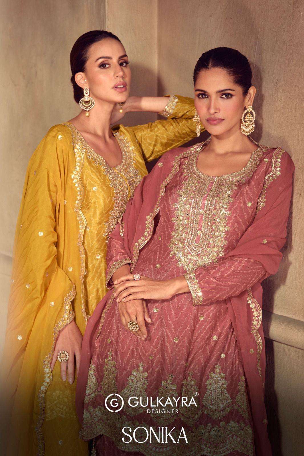 GULKAYRA SONIKA PURE CHINON PRINTED DRESSES-00028