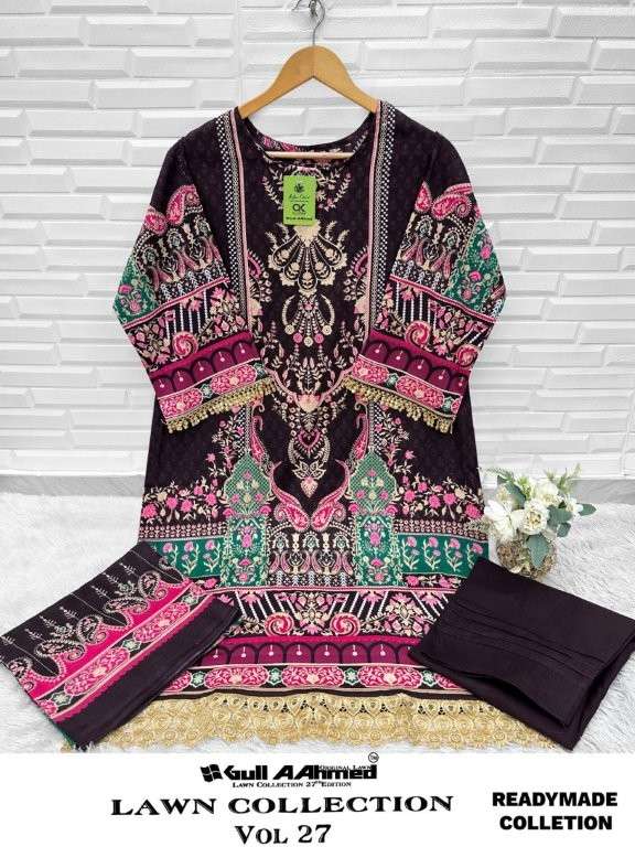 GULLAAHMED LAWN COLLECTION VOL-27 PURE COTTON PRINTED PAKISTANI DRESSES-00062