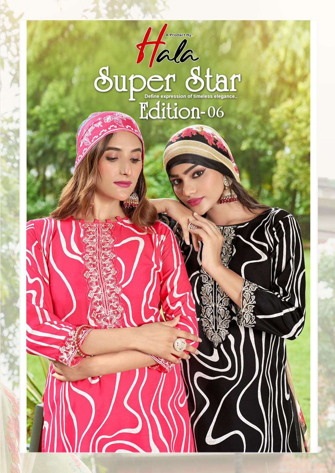 HALA SUPERSTAR GIRL VOL-06 PURE COTTON PRINTED EMBROIDERY PAKISTANI DRESSES-00201