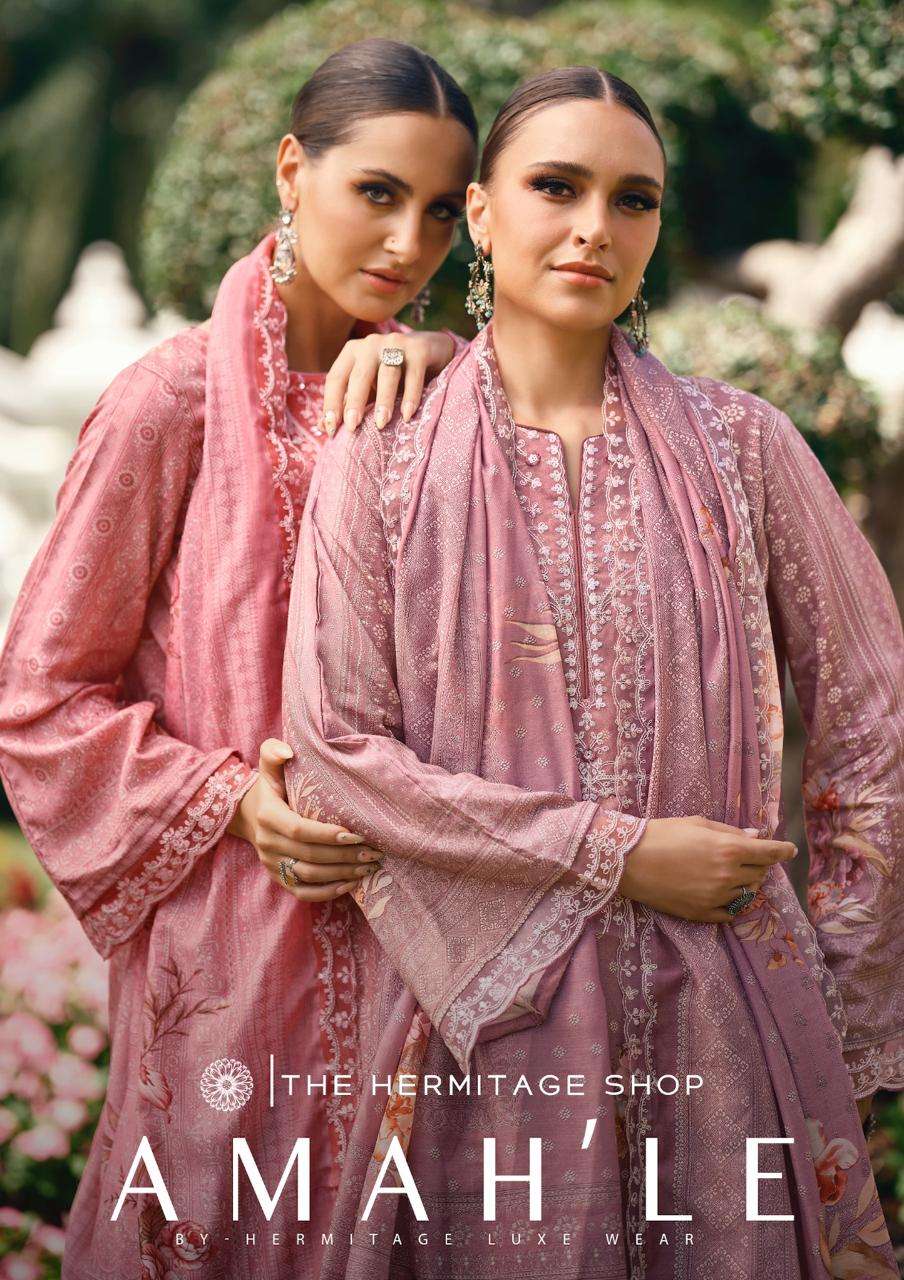 HERMITAGE AMAHLE PURE LAWN EMBROIDERY PAKISTANI DRESSES-00011