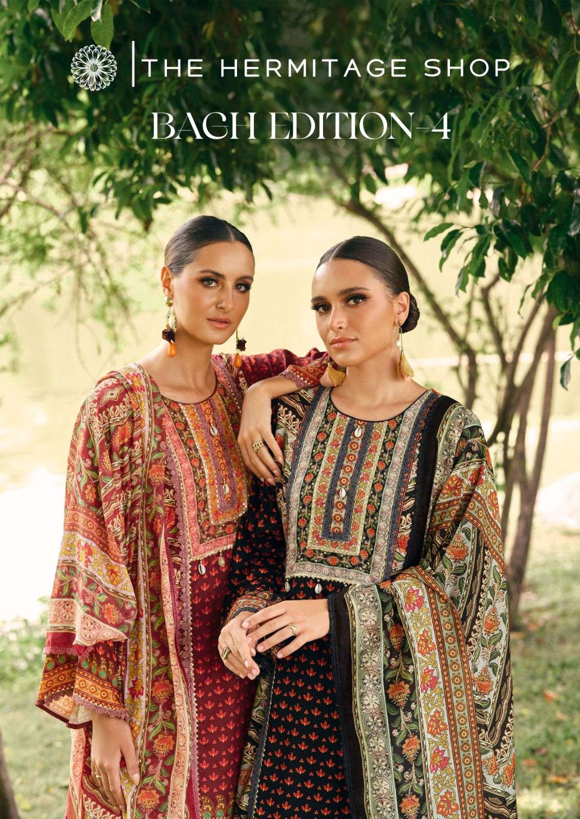 HERMITAGE BAGH VOL-04 PURE LAWN EMBROIDERY PAKISTANI DRESSES-00201