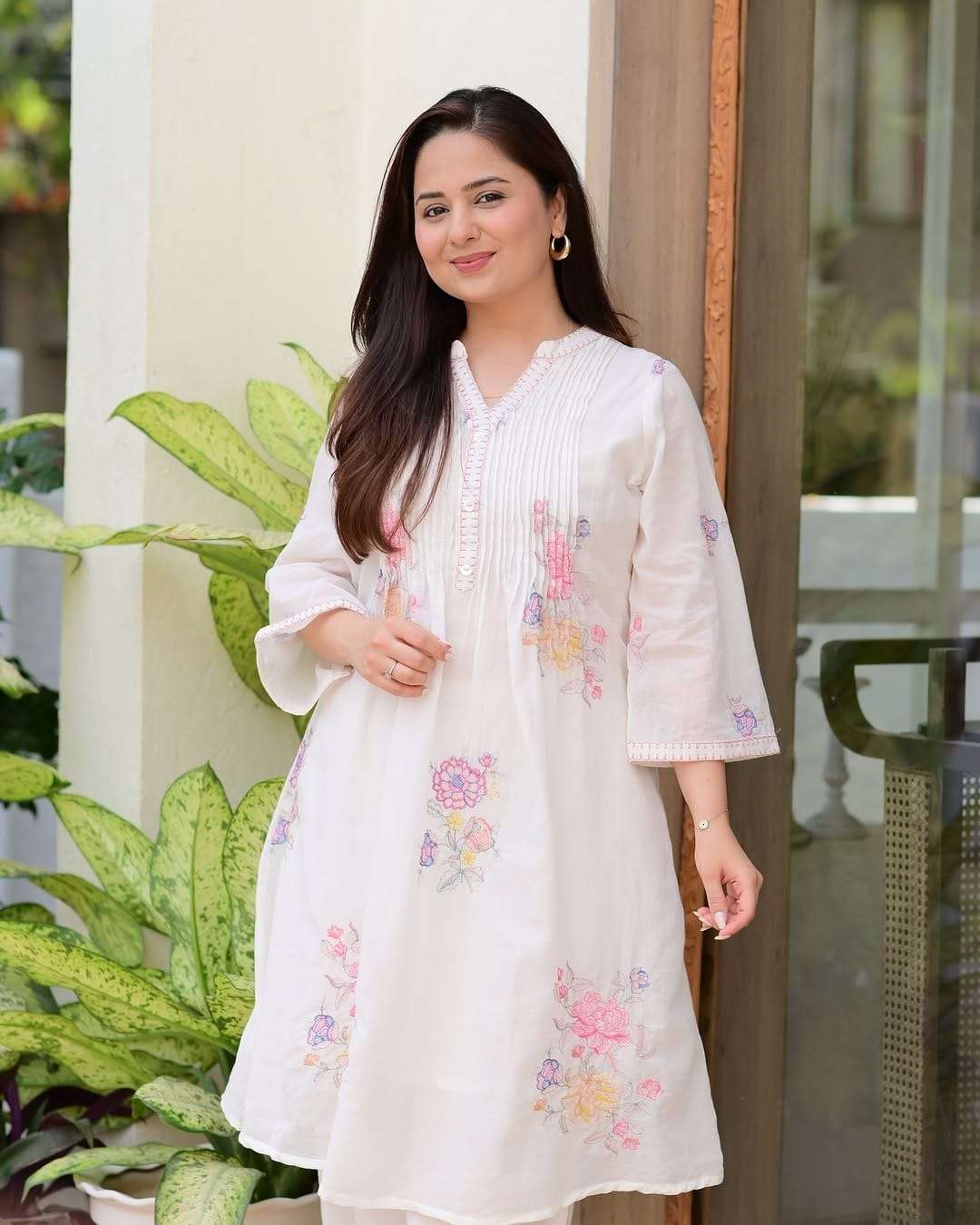 HIMANSHI VOL-852 BY ASLIWHOLESALE DESIGNER PURE COTTON EMBOIDERY KURTIS-00211