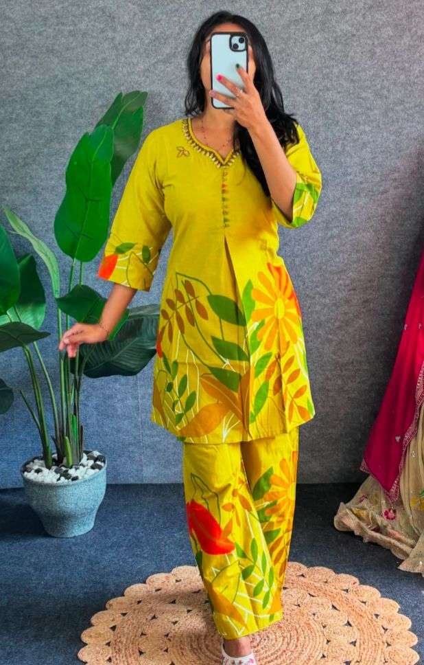 HIMANSHI VOL-855 BY ASLIWHOLESALE DESIGNER PURE COTTON CO-ORD SET-00211