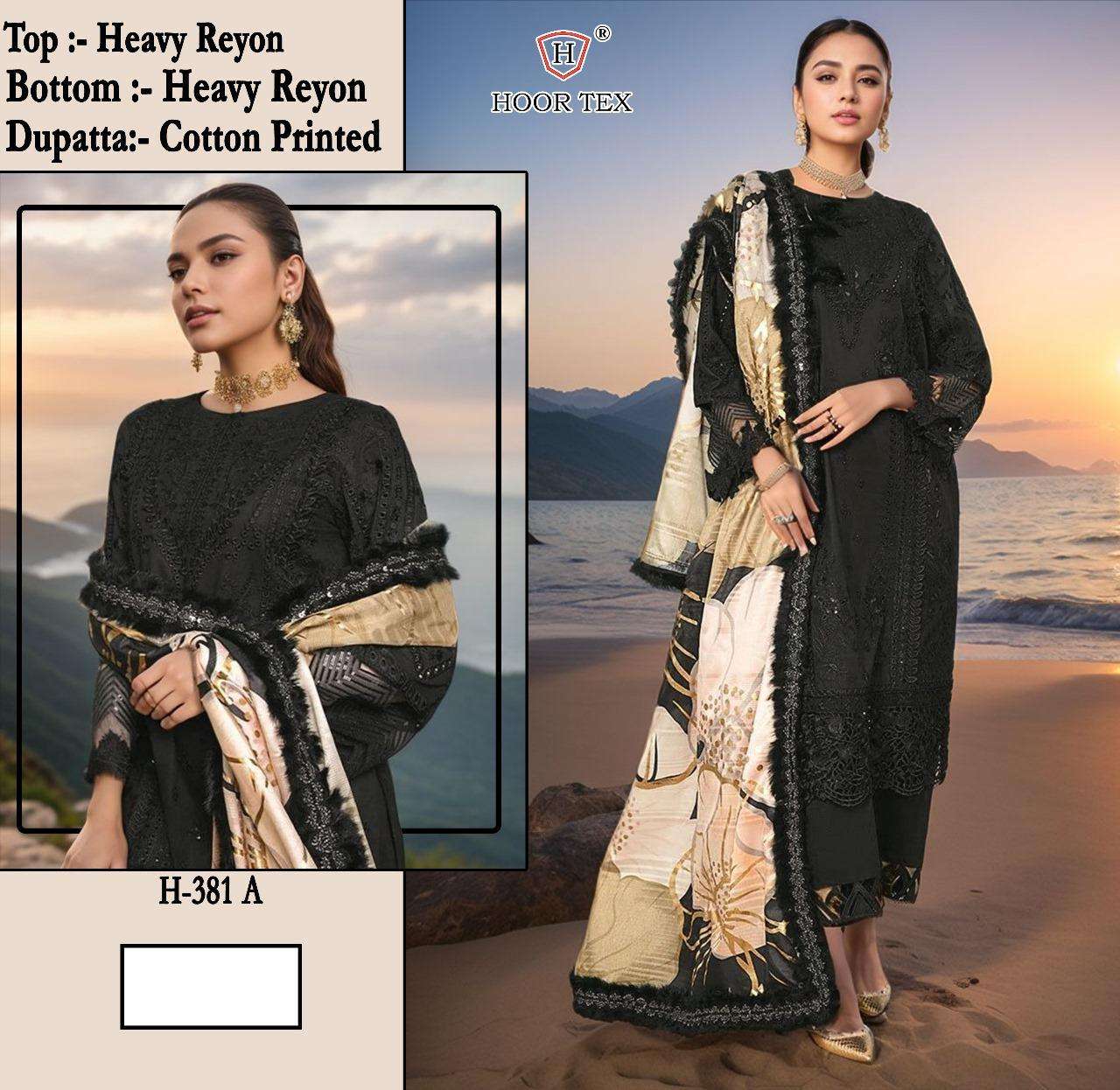 HOOR TEX H-381 HEAVY RAYON PAKISTANI DRESSES-00020