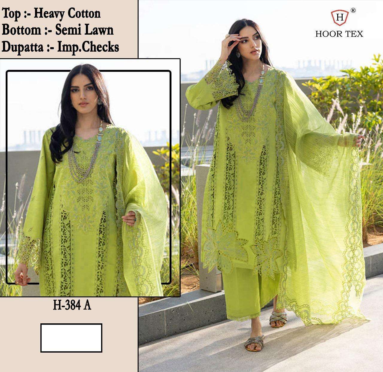 HOOR TEX H-384 HEAVY COTTON PAKISTANI DRESSES-00020