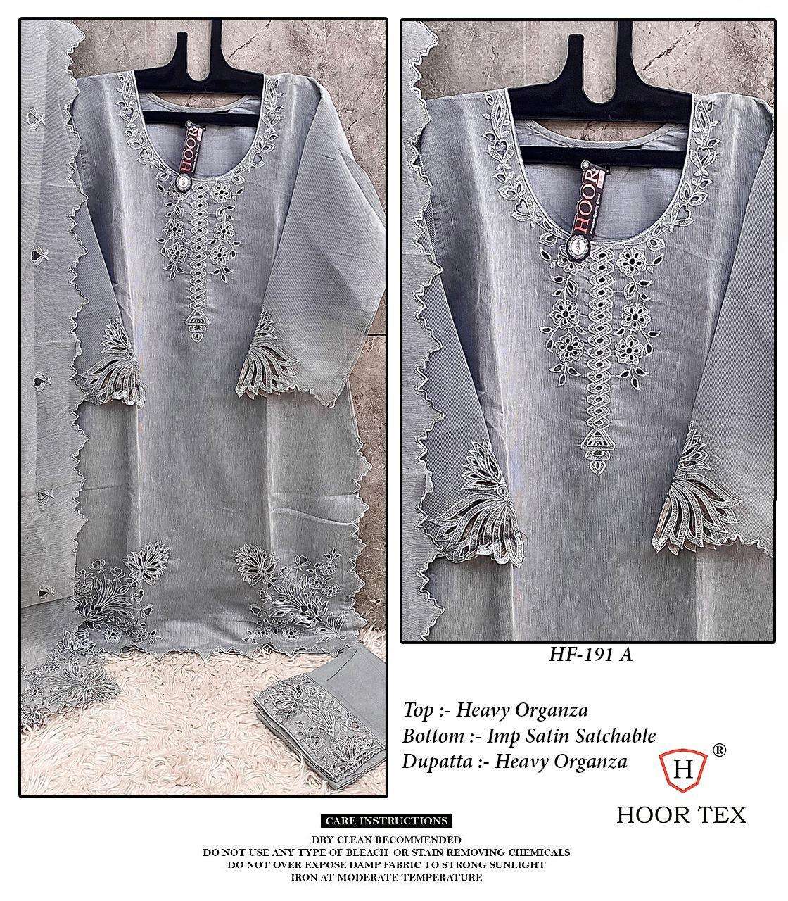 HOOR TEX HF-191 COLOUR HEAVY ORGANZA PAKISTANI DRESSES-00020