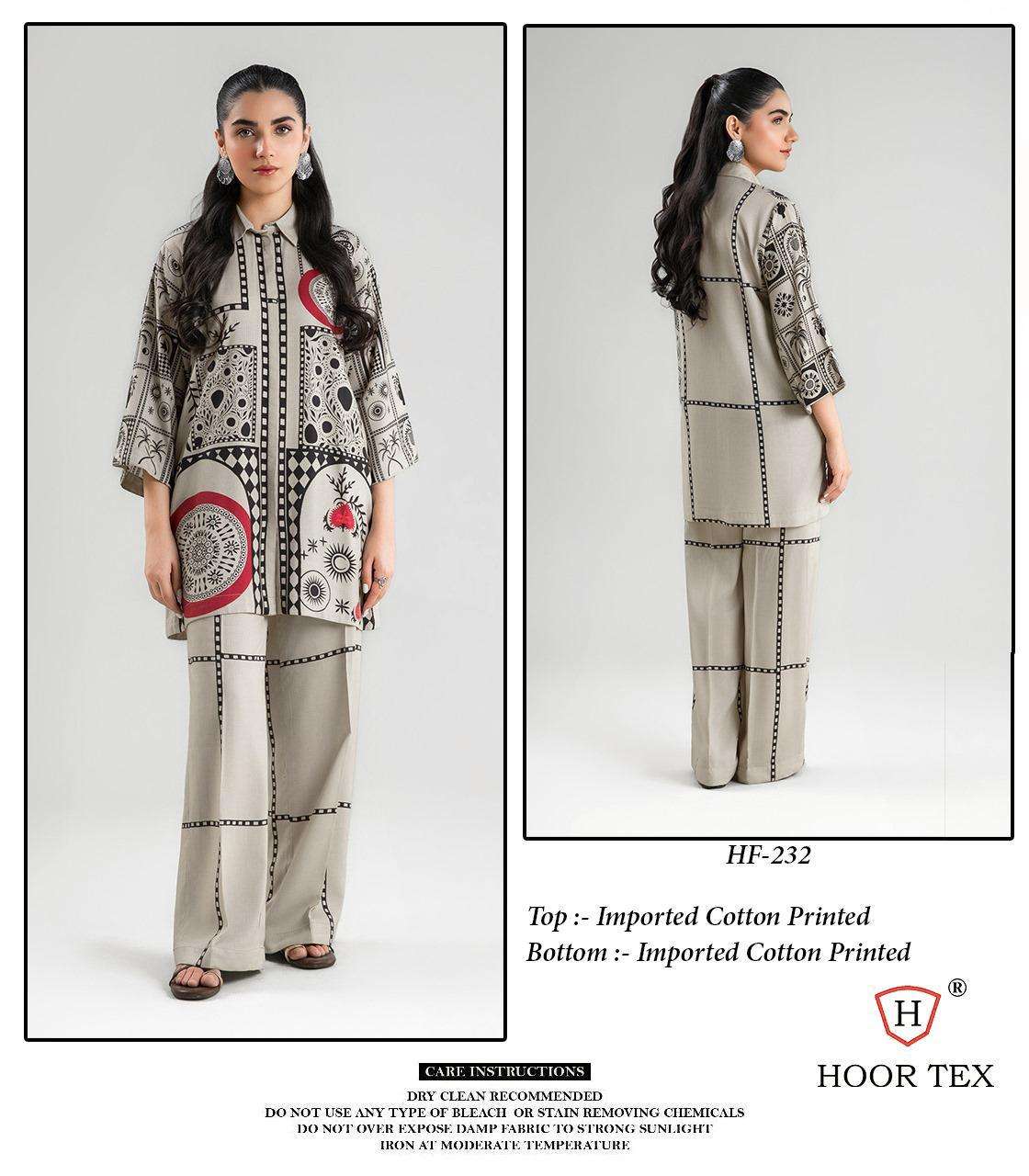 HOOR TEX HF-232 TO HF-235 SERIES PURE COTTON PRINTED CO-ORD SET-00020