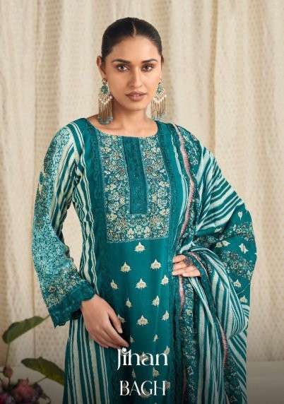 JIHAN BAGH 3710 TO 3715 SERIES PURE RAYON EMBROIDERY PAKISTANI DRESSES-00201