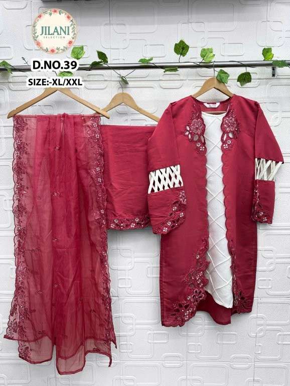 JILANI 39 COLOUR BY ASLIWHOLESALE DESIGNER PURE ROMAN PAKISTANI DRESSES-00022