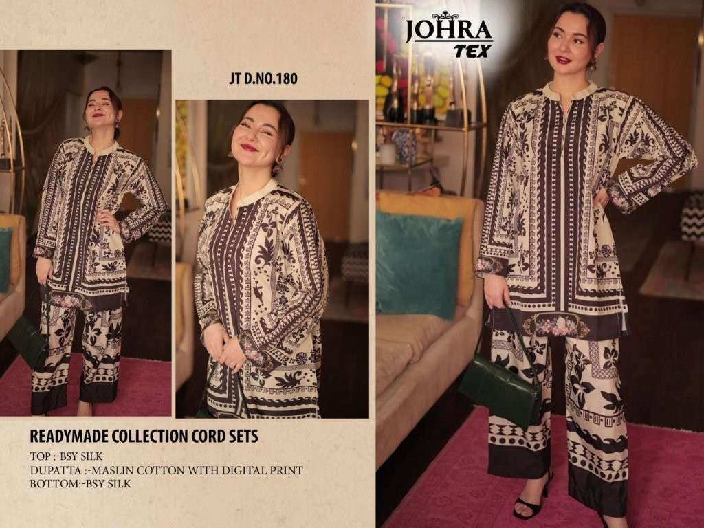 JOHRA TEX JT-180 PURE SILK PAKISTANI CO-ORD SET-00201
