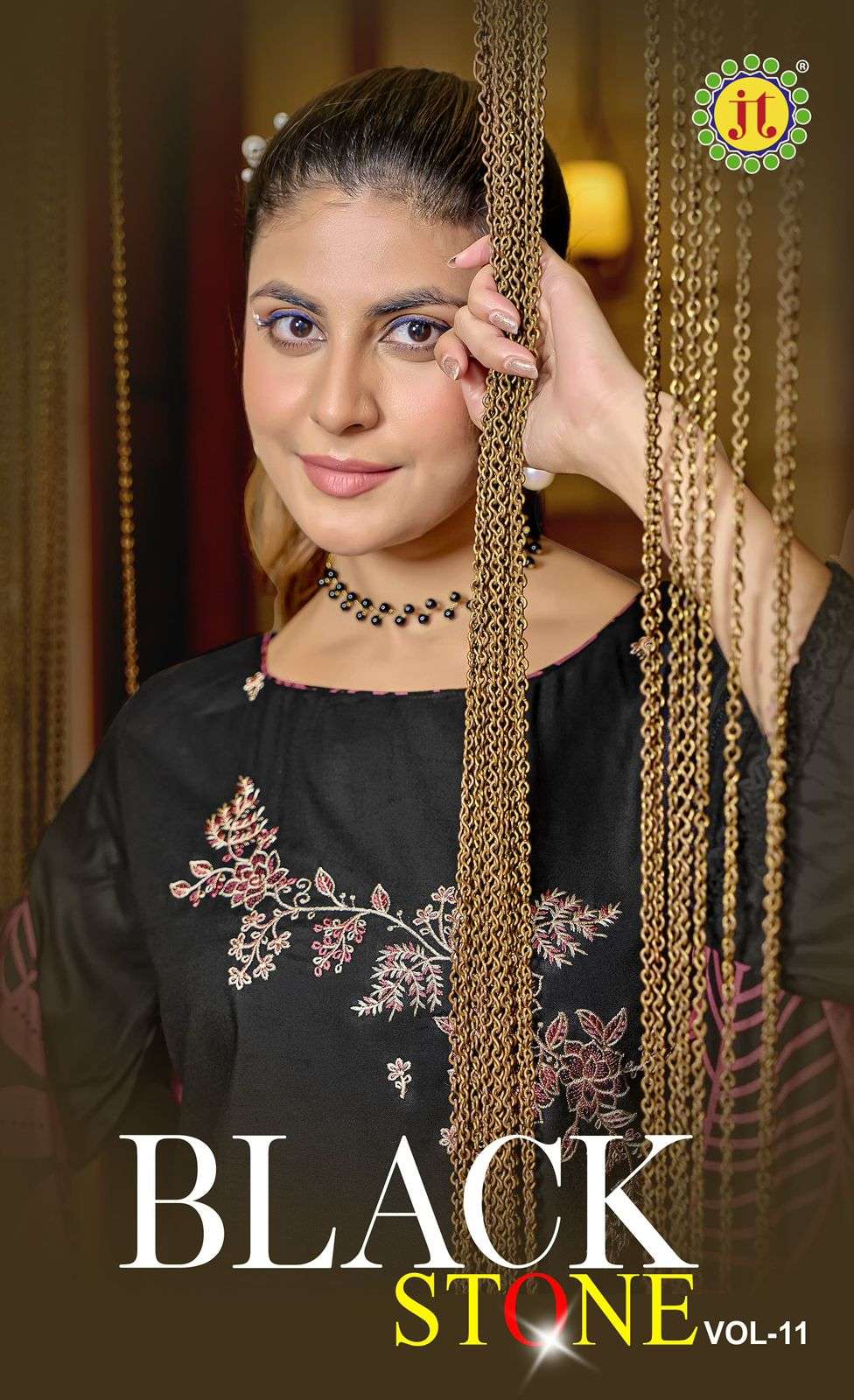 JT TEXTILE BLACK STONE VOL-11 PURE RAYON EMBROIDERY PAKISTANI DRESSES-00201