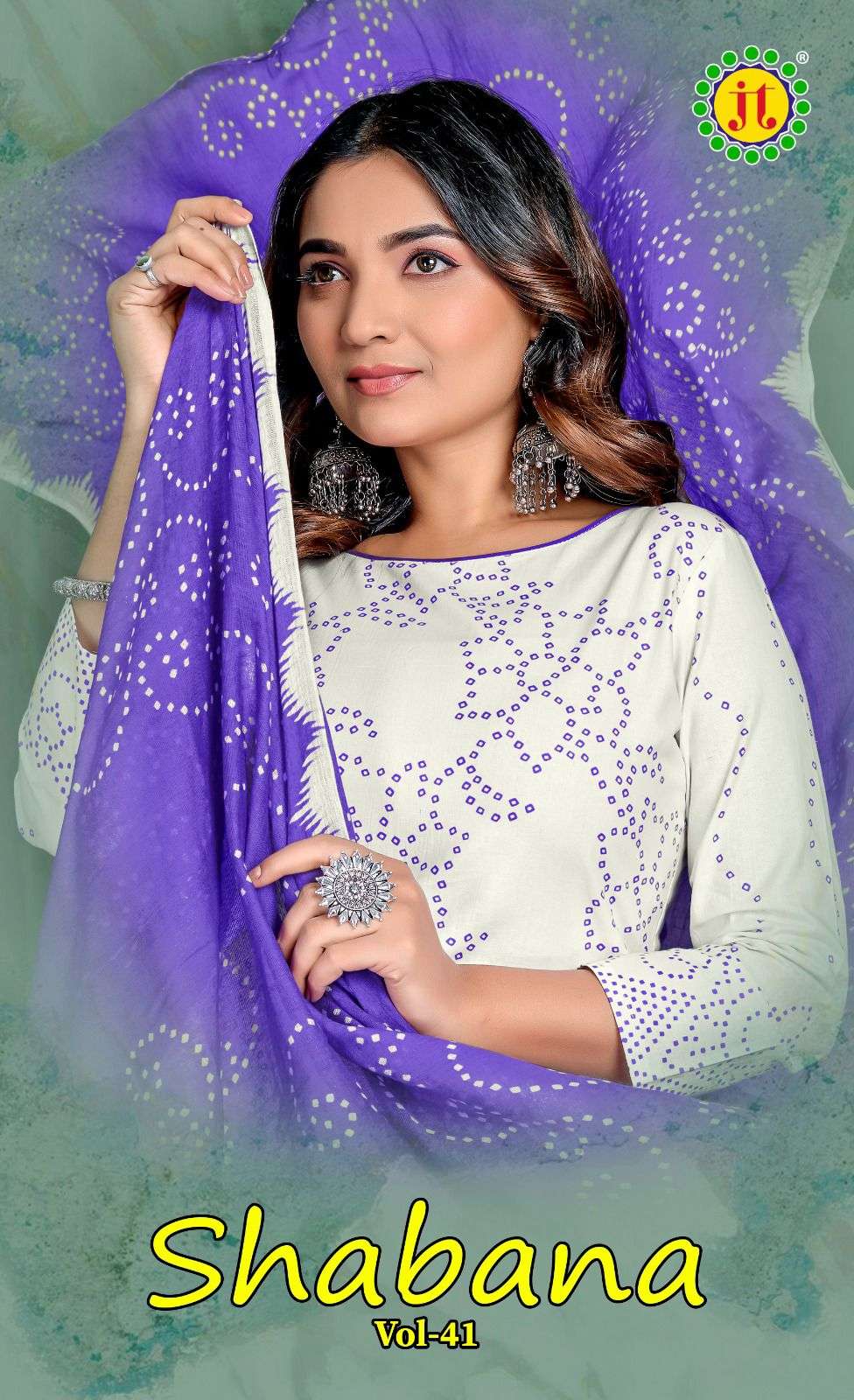 JT TEXTILE SHABANA VOL-41 PURE COTTON PRINTED DRESSES-00201